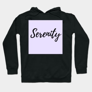 Serenity - Word with Purple Background Hoodie